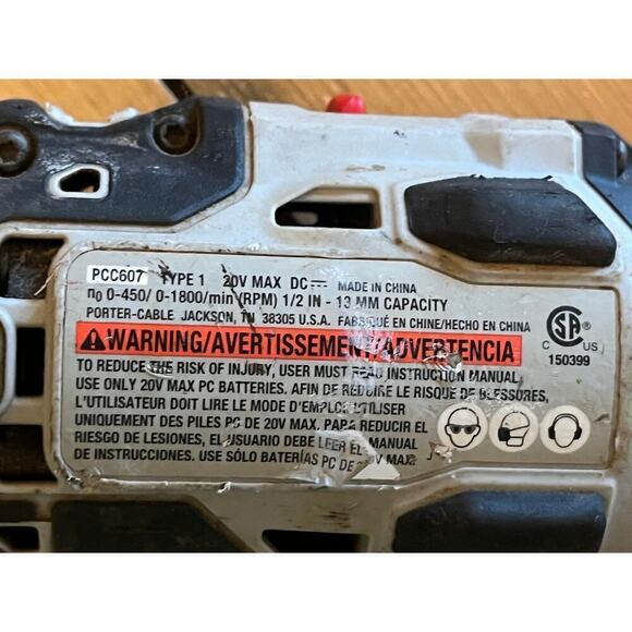 PORTER CABLE PCC607 20V MAX Brushless Li-Ion 1/2" Drill/Driver - Bare Tool - Picture 6 of 6